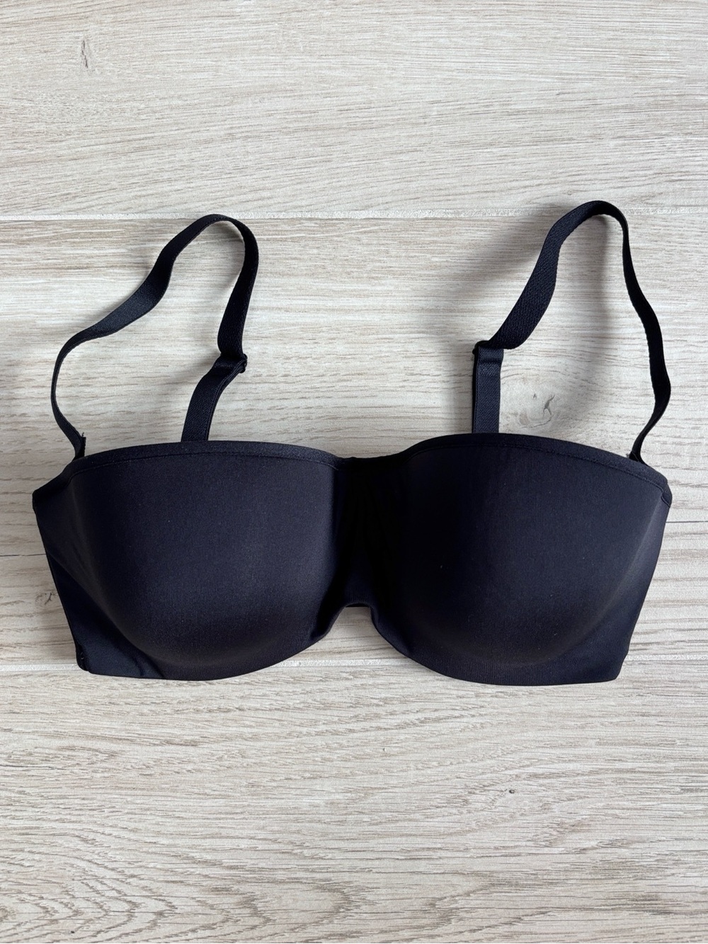 Le Mystere Renaissance Dream Strapless Convertible Black Bra 9755 Size 34D